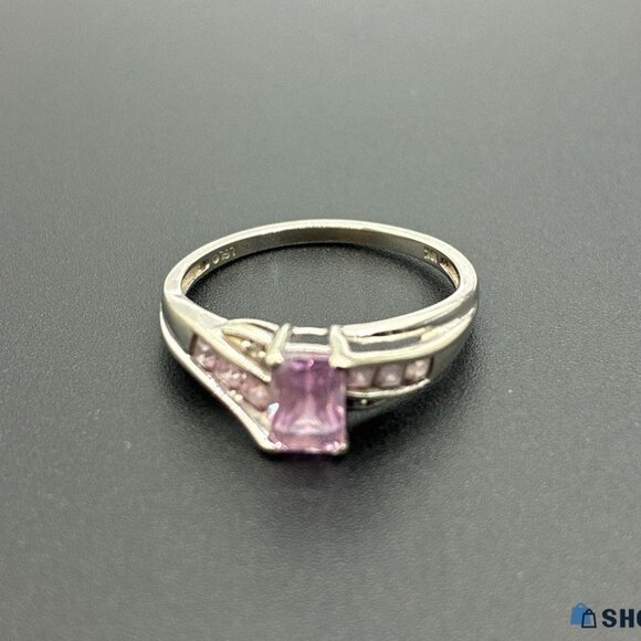 10K White Gold Semi-Precious Ring - Size 7==1.95 GRAMS== - Picture 7 of 12